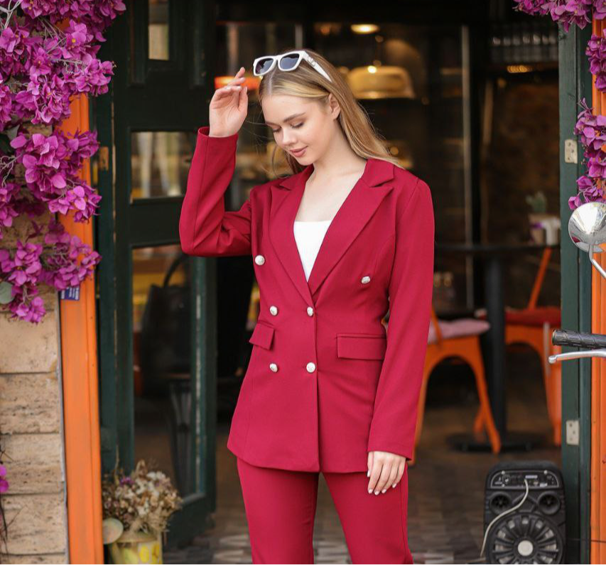 Vera Blazer - Burgundy