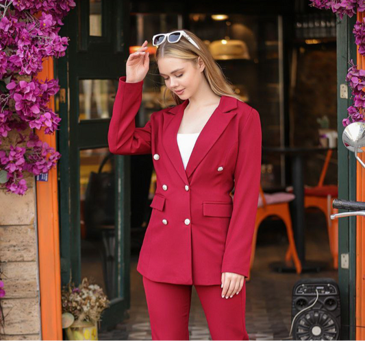 Vera Blazer - Burgundy